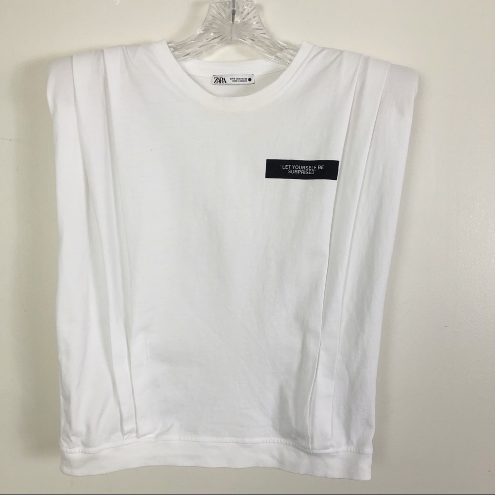 ZARA Graphic Print Muscle Tee